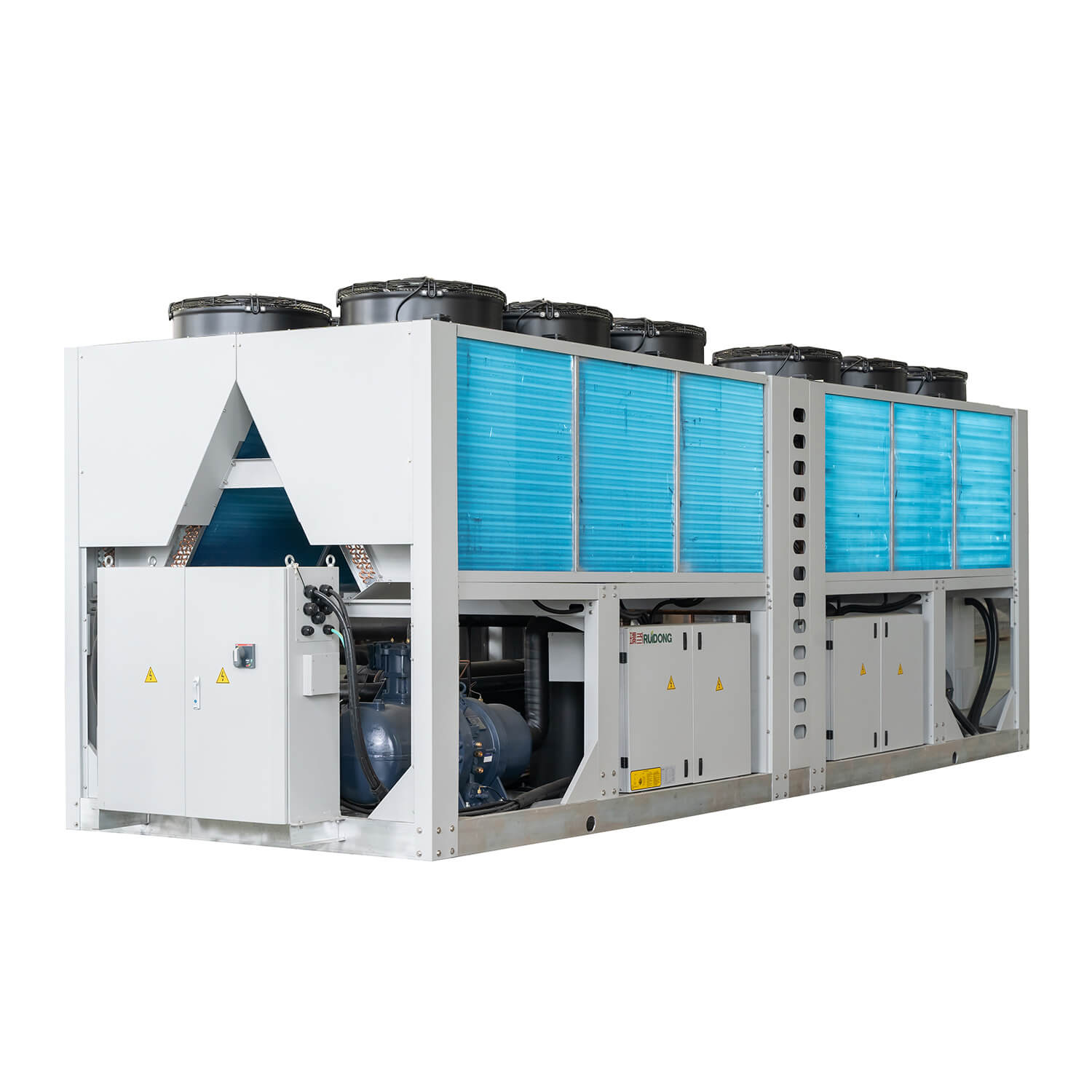 Luftgekühlter Schraubenkühler und Wärmepumpe, 280 kW–1120 kW